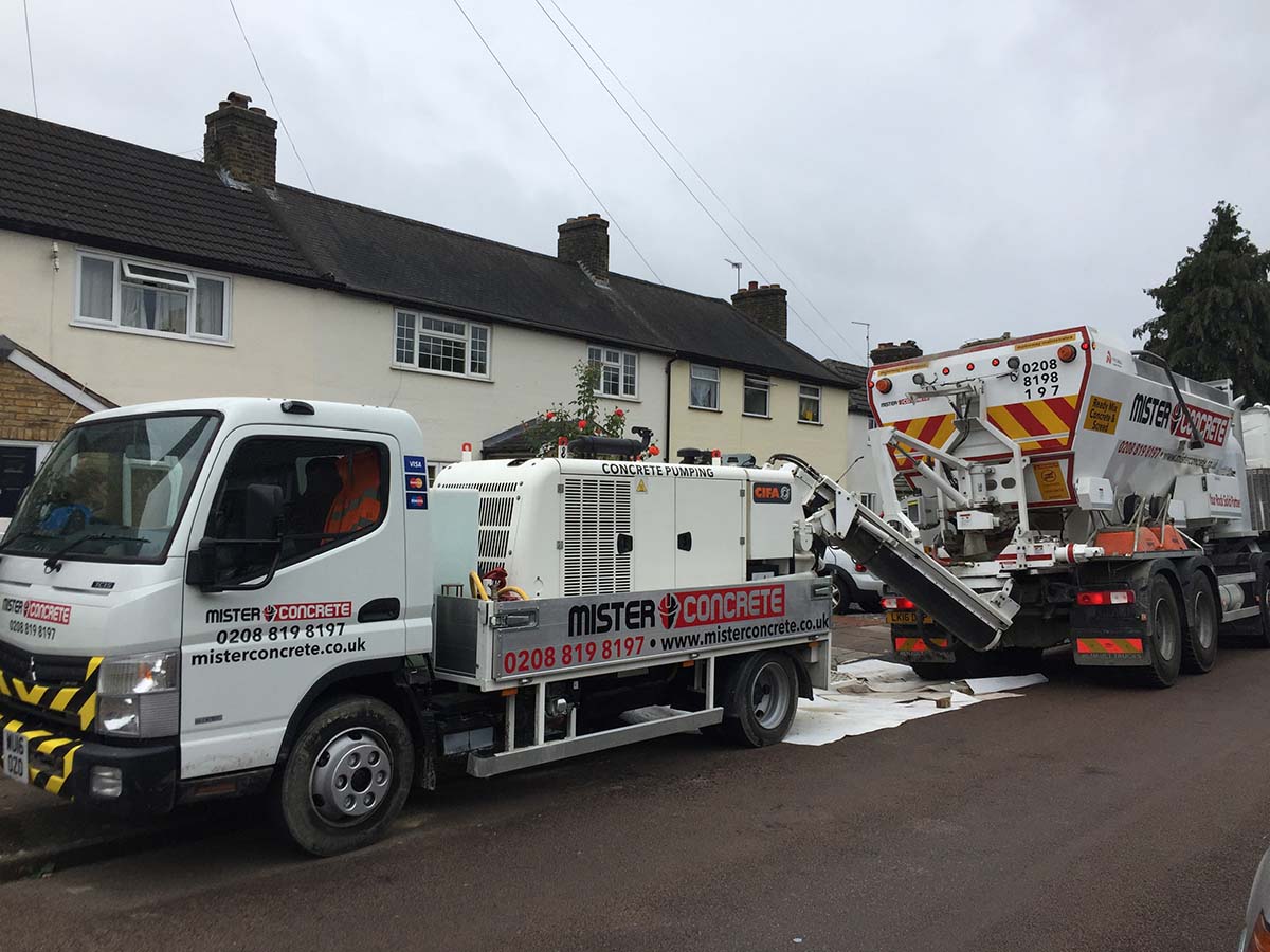 line concrete pump, misterconcrete truck